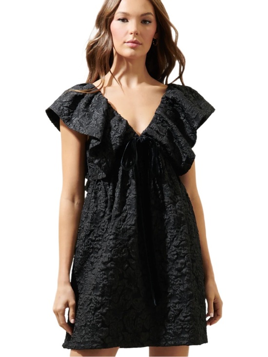 Sugarlips Dresses & Skirts - Sugarlips Arielle Jacquard Mini Babydoll Dress